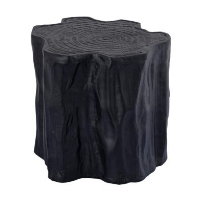 Ptmd Beistelltisch Fennah Baumstumpf Aluminium schwarz 37 cm | 2 Stk