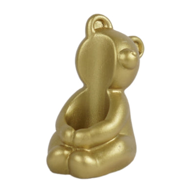 Kerzenhalter Bär goldfarben 8 cm | 36 Stück
