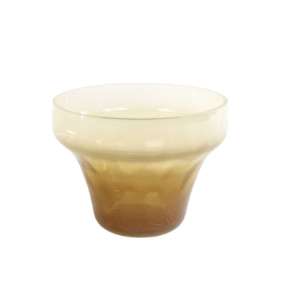 Teelichthalter Eline S Glas braun creme 10 cm | 12 Stück