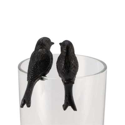 Daan Bugholz Blumentopfhänger Kolibri schwarz 7 cm 2 sortiert | 24 Stück