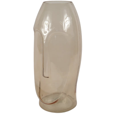 Vase mit Sichtglas braun 40 cm | 6 Stück