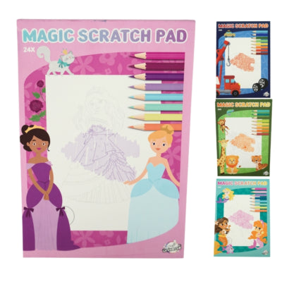 Craft Universe Magic Rubbelheft A5, 4-fach sortiert | 36 Stück