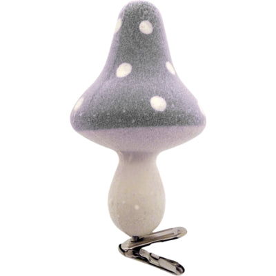 Deko-Pilze auf Clip grau 9 cm 6er-Set | 12 Stück