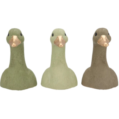 Daan Benthout Statue Entenkopf grün 20 cm 3 sortiert | 6 Stück
