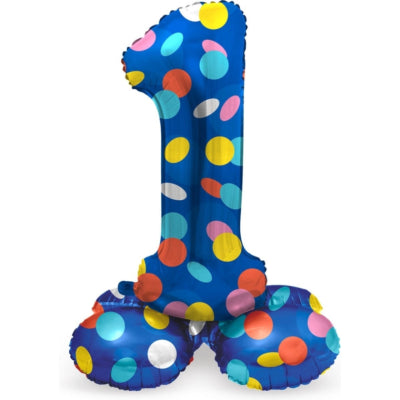 Folat Folienballon stehend 1 Punkte 41 cm | 20 Stück
