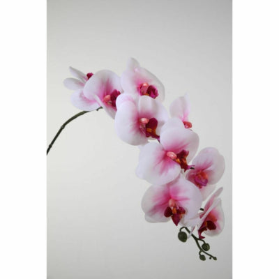 Kunstblume Phalaenopsis weiß rosa 86 cm | 12 Stück