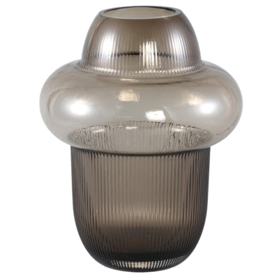 Ptmd Vase Marlene Rauchglas braun 25,5 cm | 6 Stück