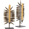 Holzkerzenhalter 38 cm 2er-Set | 6 Stück
