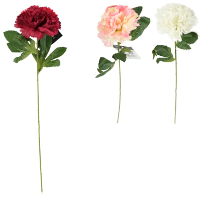 Kunstblume Nelke 50 cm 3-fach sortiert | 24 Stück