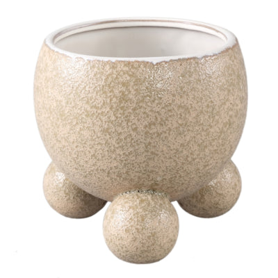 Ptmd Blumentopf Malinda l Creme 17 cm | 6 Stück