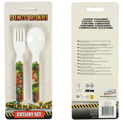 Lizenz Besteckset Löffel und Gabel 14 cm 6-fach sortiert | 24 Stück