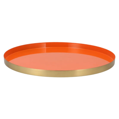 Daan Bugholztablett Marrakesch orange 40 cm | 4 Stück
