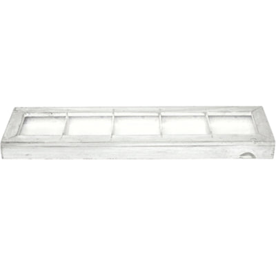 Schüssel Polly Wood Whitewash 45,5 cm | 12 Stück