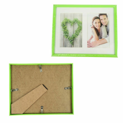 Fotorahmen Easy Passepartout für 2 Fotos grün 10 x 15 cm | 12 Stück
