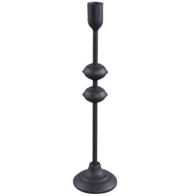 Ptmd Kerzenhalter Ciba schwarz 37 cm | 6 Stück