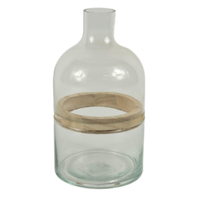 Vase Glas transparent 22 cm 3-teilig | 9 Stück