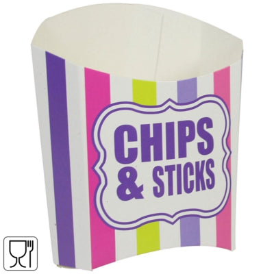 Amscan Partytablett Chips-Stäbchen 12 cm | 100 Stück