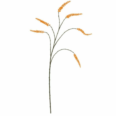 Daan Bugholz Kunstzweig Beeren orange 115 cm | 12 Stück