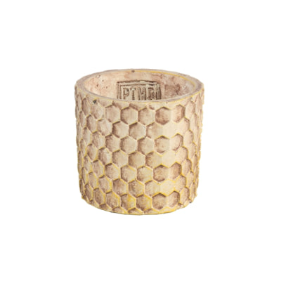 Ptmd Blumentopf Siedler Wabencreme xs 9 cm | 24 Stück