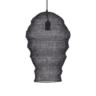 Ptmd Hängelampe Miko S schwarz 50 cm | 2 Stk