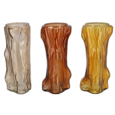 Daan Bugholzvase Baum braun 26 cm 3-fach sortiert | 12 Stück