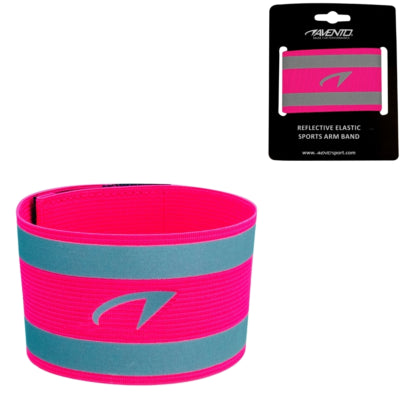 Avento Sportarmband reflektierend neonpink Einheitsgröße | 20 Stück