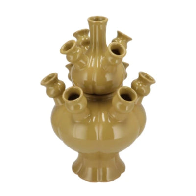 Daan Bugholzvase Rotterdam grün 2-teilig 36 cm | 2 Stk