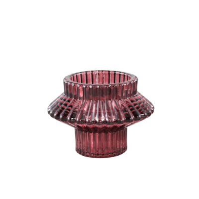 Ptmd Kerzenhalter Milandi Duo rosa 6 cm | 12 Stück