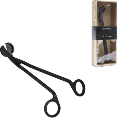Countryfield Kerzendochtschneider schwarz 17 cm | 12 Stück