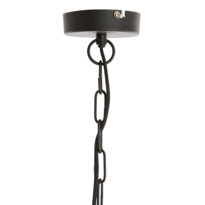 Leichte Wohn-Hängelampe Kasper schwarz 55 cm | 2 Stk