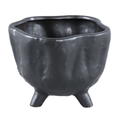 Ptmd Blumentopf Ricco L schwarz 22 cm | 4 Stück