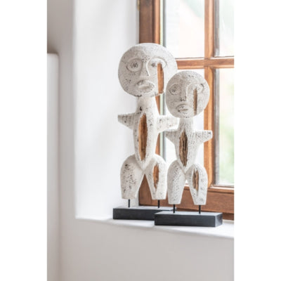 J-Linie Figur primitiv weiß 35 cm | 3 Stück
