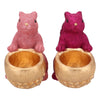 Daan Bugholzschale Jingle Eichhörnchen sitzend rosa 22 cm 2 sortiert | 6 Stück