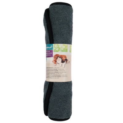 Zooroyal Haustierhandtuch grau blau 80 x 35 cm | 8 Stück