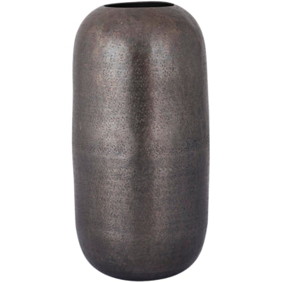Ptmd Vase Yourne L Aluminium grau 34 cm | 6 Stück