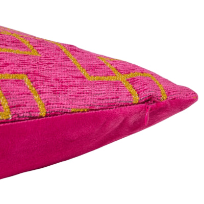 (r) Kissenbezug Jacquard rosa 45 x 45 cm | 12 Stück