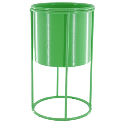 Housevitamin Blumentopf auf Standard-Metall grün 19 cm | 12 Stück