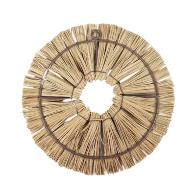 Wanddekoration Boho Korbgeflecht natur 22 cm | 12 Stück