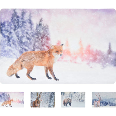 H's Collection Fußmatte Weihnachten Winter 58 cm 4-fach sortiert | 24 Stück