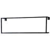 Woood Wandregal Metall schwarz 50 cm | 6 Stück