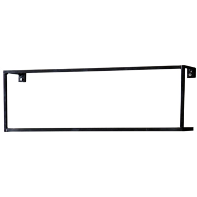 Woood Wandregal Metall schwarz 50 cm | 6 Stück