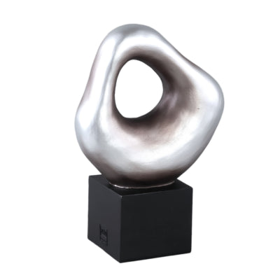 Ptmd Statue Dolcey silberfarben 29 cm | 4 Stück