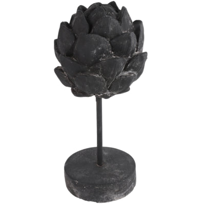 Countryfield Statue Artischocke auf Fuß davor schwarz 29,5 cm | 6 Stück