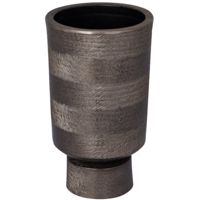 Ptmd Blumentopf Erga Aluminium m grau 40 cm | 2 Stk