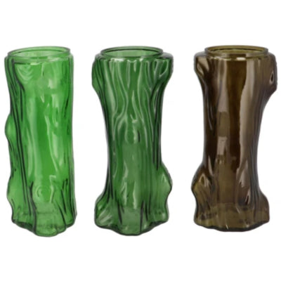 Daan Bugholzvase Baum grün 19 cm 3 sortiert | 12 Stück