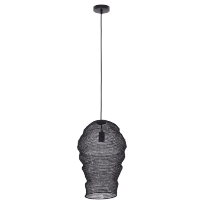 Ptmd Hängelampe Miko S schwarz 50 cm | 2 Stk