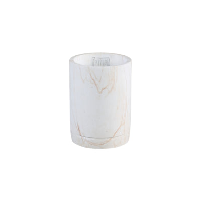 Ptmd Blumentopf Marmy Zylinder Creme xs 15 cm | 8 Stück