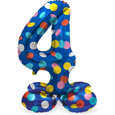 Folat Folienballon stehend 4 Punkte 41 cm | 20 Stück