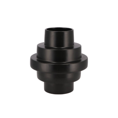 Daan gebogene Vase Treppe schwarz 25 cm | 4 Stück