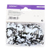 Amscan Konfetti-Hüte und Schleifen metallic schwarz und weiß 14 g | 48 Stück